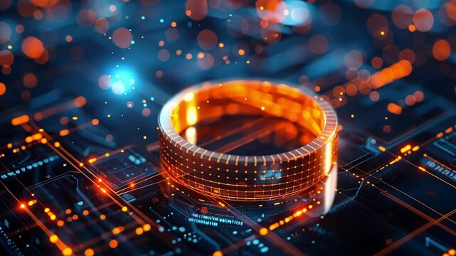 A fashionable smart ring with 5G capabilities allowing users to track their daily activity levels and receive notifications discreetly.