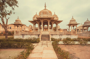 Towers of Indian structures, the typical architecture of India.