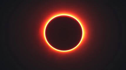 Naklejka premium Total solar eclipse creating a ring of fire in the sky