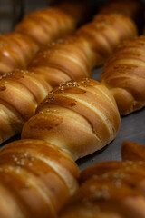 freshly baked croissants