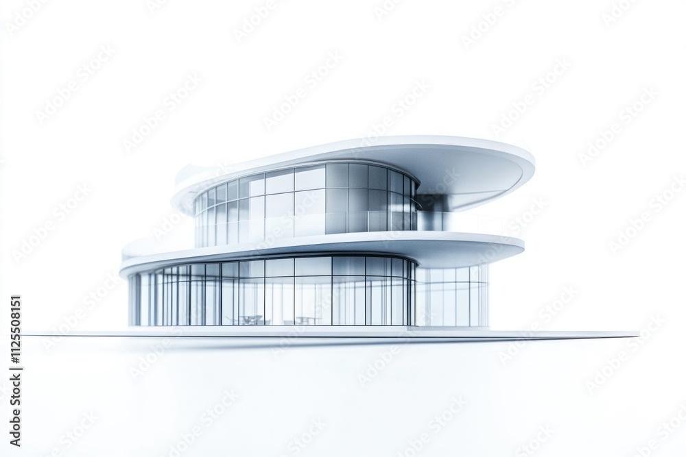 Poster a high-rise building with many windows on its rooftop, suitable for urban landscape or architecture 
