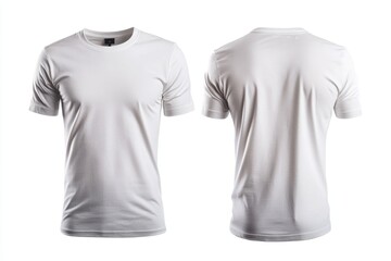 A life-sized mannequin dressed in a plain white t-shirt