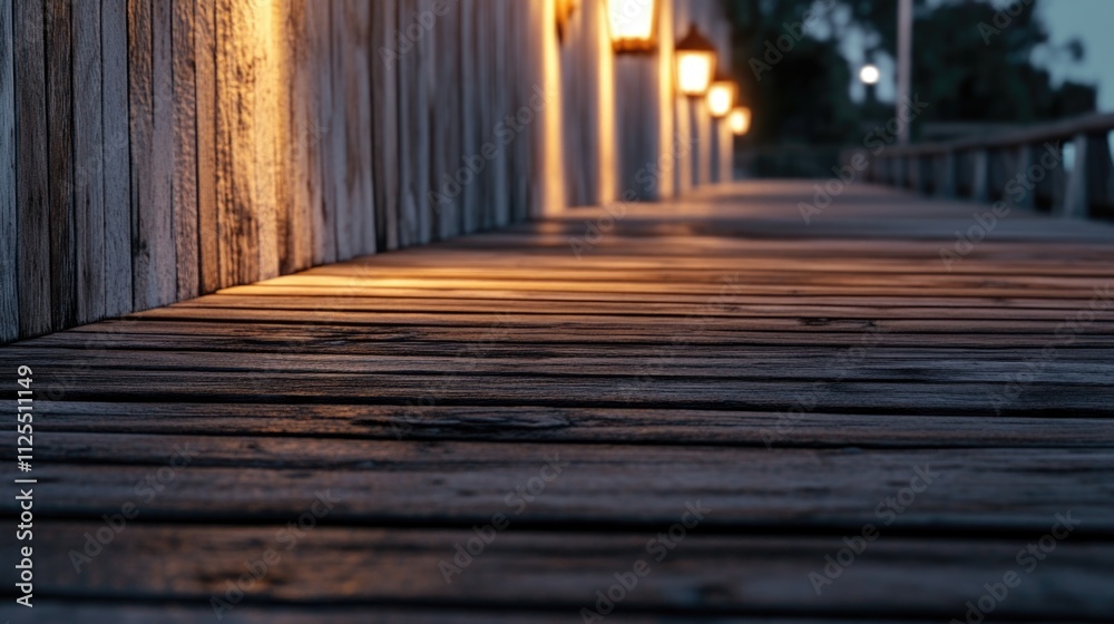 Aufkleber a serene and peaceful pathway lined with soft lighting, perfect for use in calming atmosphere or rom