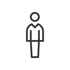 Businessman person icon Vector logo outline