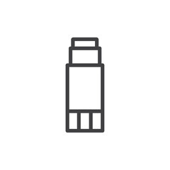 Glue stick icon Vector logo outline