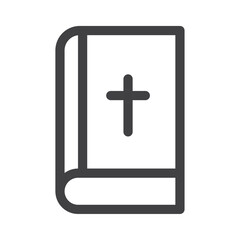 Holy bible icon Vector logo outline