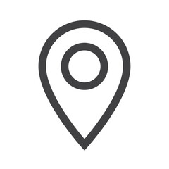 Location pin icon Vector logo outline