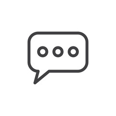 message icon Vector logo outline