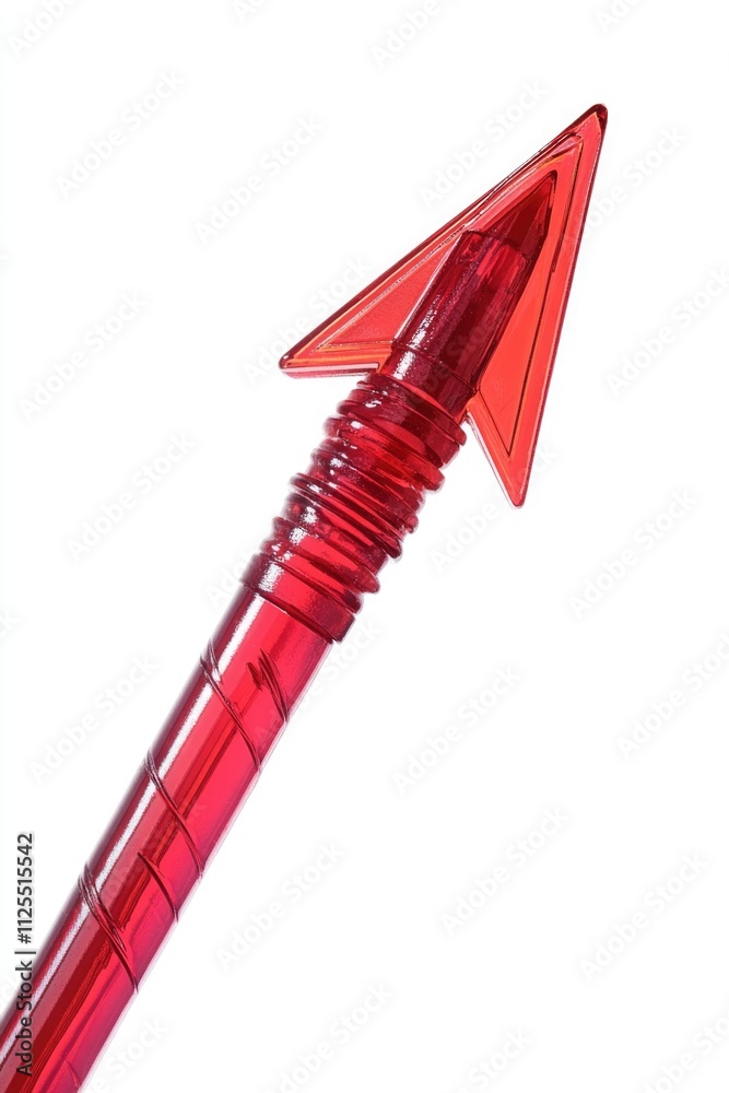 Aufkleber a red pen with an arrow pointing outwards, useful for highlighting or marking important information