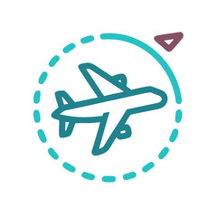 airplane icon illustration