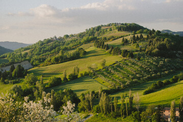 Scenic view of Monte Bestia located in Montone, Umbria, Italy.