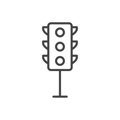 Traffic light icon Vector logo outline