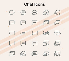 Icons for chat and messaging functions