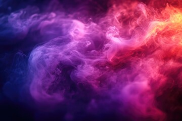 A close up shot of a vibrant colored smoke cloud, ideal for use in backgrounds or adding visual interest to designs