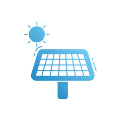 Solar energy vector icon