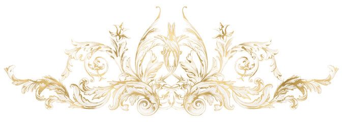 Elegant golden Ornamental Frame PNG, Vintage Border, Classic Victorian Art