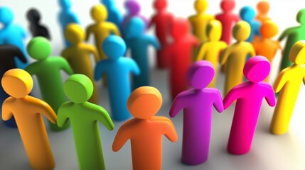 Group of people are standing in a circle