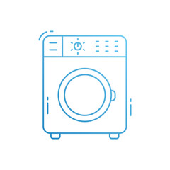 Laundry machine vector icon