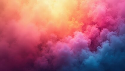 Fototapeta premium Vivid Gradient Combined with Dusty Grain for a Whimsical and Abstract Digital Background Full of Movement