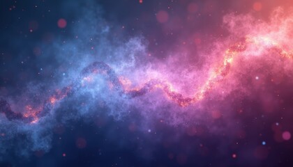 Naklejka premium Cosmic Gradient Infused with Starlike Grain and Noise Textures for a Magical Digital Art Creation