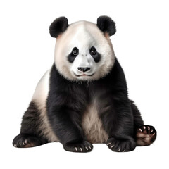 Obraz premium panda bear isolated on a white transparent background