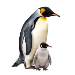 Obraz premium penguin isolated on a white transparent background 