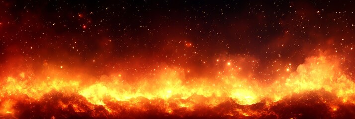 Realistic Panorama Of A Fictitious Planet Surface Lava Lake In Red Mountains Texture