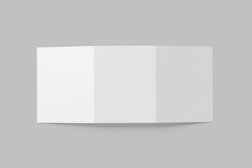 Fototapeta premium A5 TRIFOLD BROCHURE MOCKUP