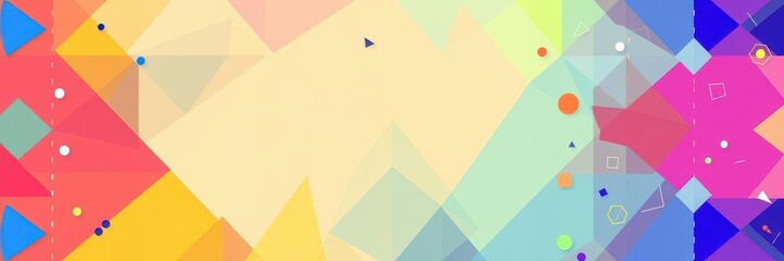 A modern and sleek social media post template with vibrant colors and geometric patterns, social media, design, post