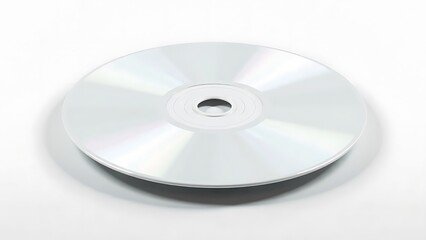 cd or dvd, white compact disc on white background