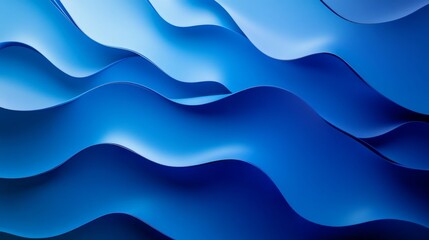 Fototapeta premium Abstract Blue Wave Graphic Design
