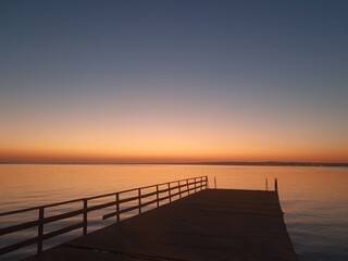 sunset at the pier