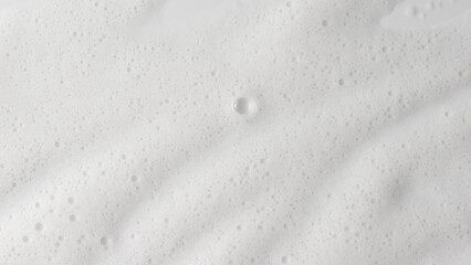 Abstract background white soapy foam texture. Shampoo foam with bubbles