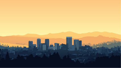 San Jose Skyline at Dusk