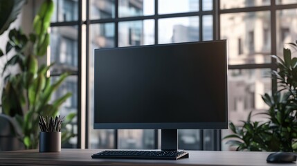 Modern Desktop Computer Setup Near Window
