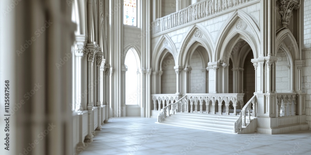 Poster A massive structure featuring numerous columns, ideal for use in architectural or infrastructure contexts