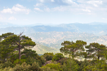 Troodos mountains located in the Western part of the island of Cyprus.