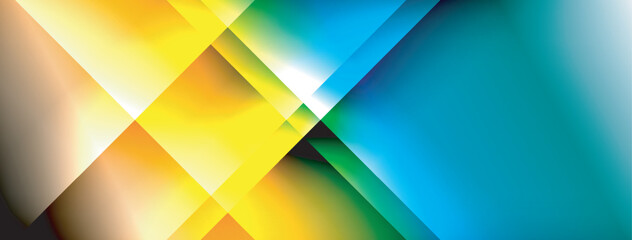 Dynamic shadow lines with gradient colors geometric background