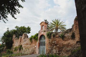 Rustic ruins in Rome, Italy.
