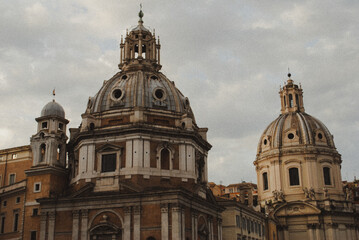 Domed building in Rome, Italy.