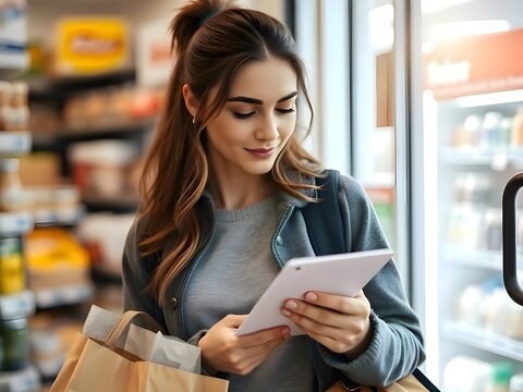 woman shopping in mall