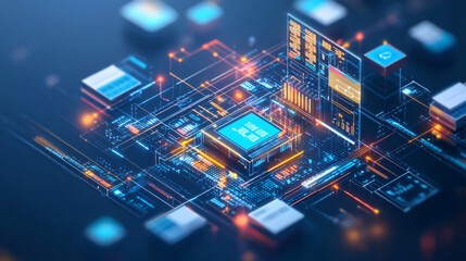 Obraz premium Tracking factory machinery performance using IoT-based solutions for enhanced productivity
