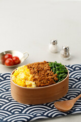 Sanshoku Lunch Box, Three Color Japanese Rice Lunchbox