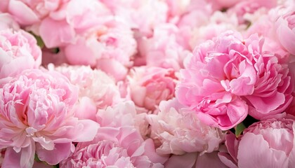 Pink peony flower background