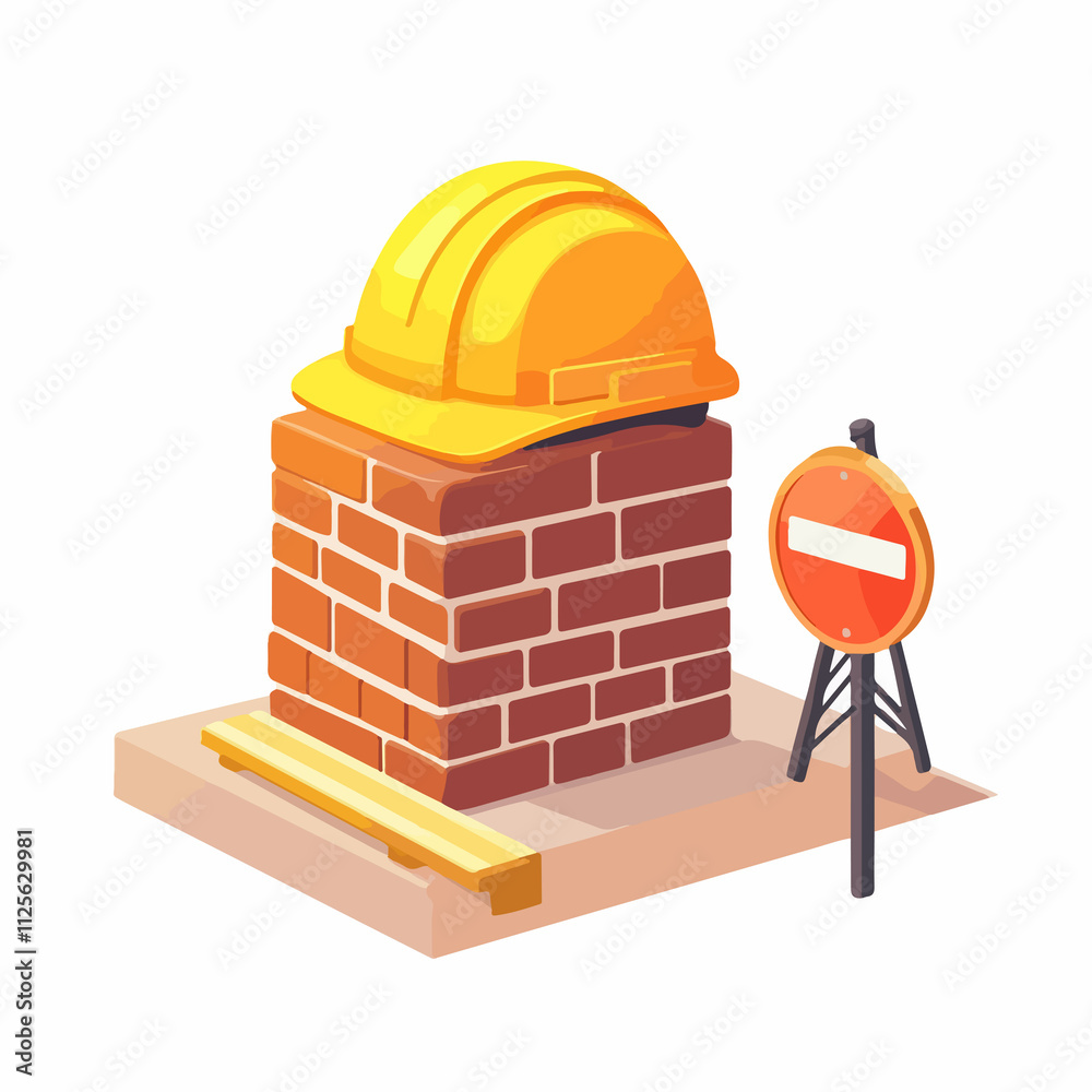 Canvas Prints professional under construction related vector illustration icon for websites and projects