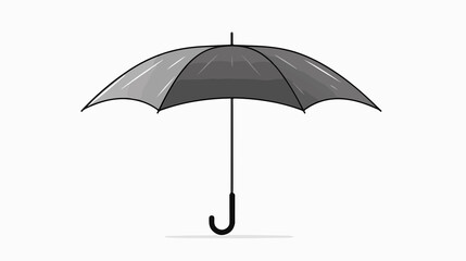 Elegant Umbrella Silhouette Outline Vector Symbol Icon Design