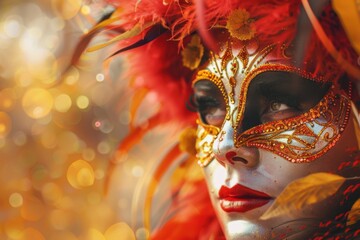 Girl in Autumn Costume at Fall Carnival