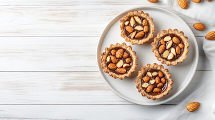 Decadent Delight: Chocolate Tarts with Almonds