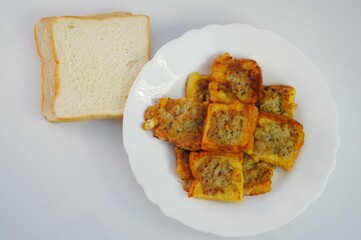 Fried pork and egg bread