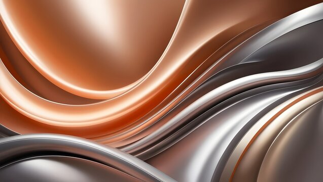 modern abstract background featuring flowing orange and silver patterns for creative projects